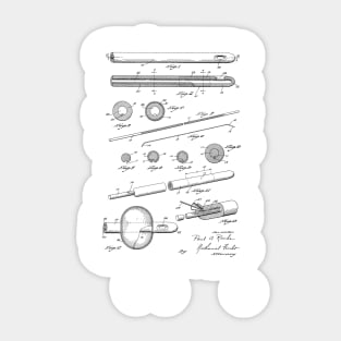 Catheter Vintage Patent Drawing Sticker